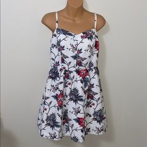 Ann Taylor Loft Wallpaper Floral Bustier Dress